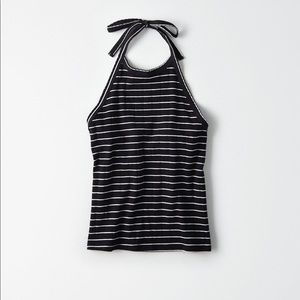 american eagle striped halter!